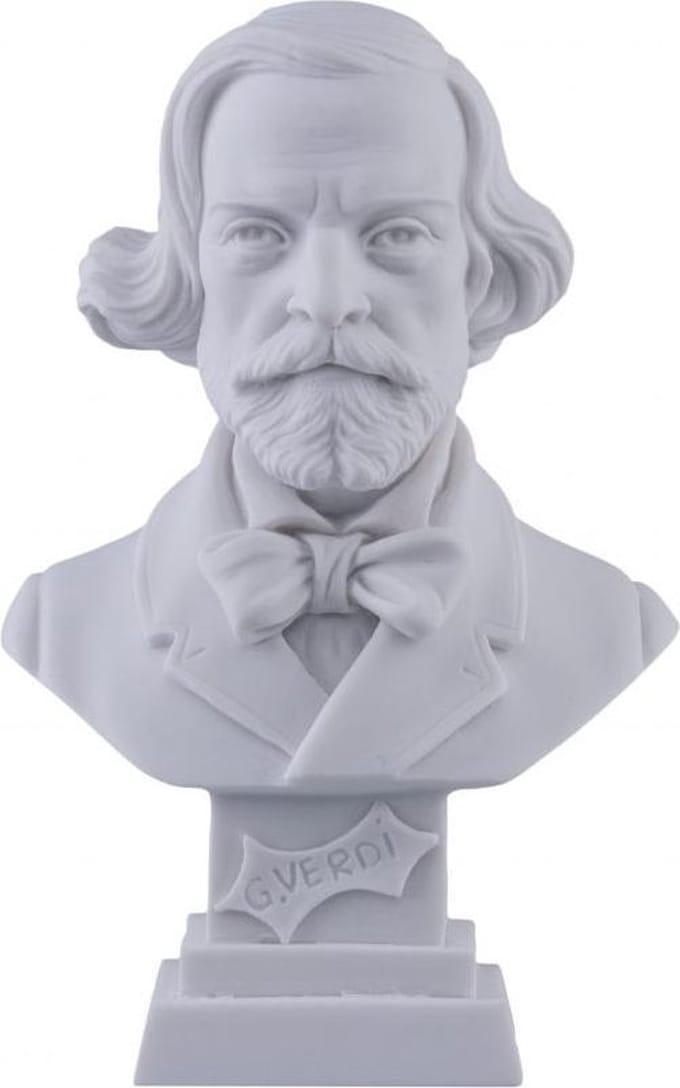 Music Gifts - Albast standbeeld Verdi 11cm