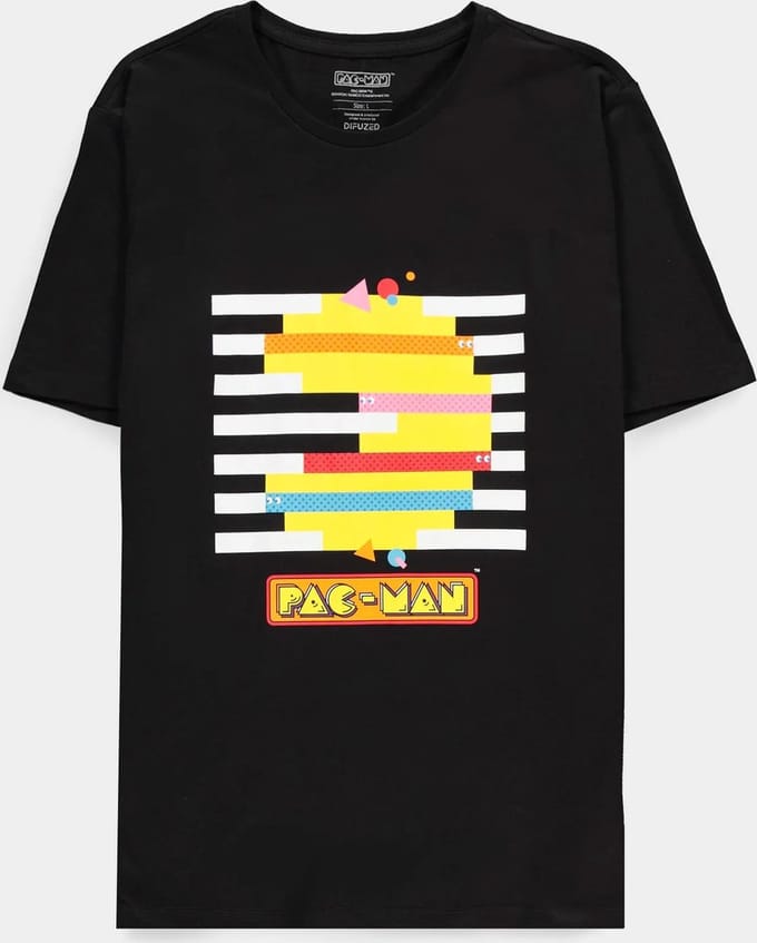 PacMan Heren T-shirt - M - Zwart