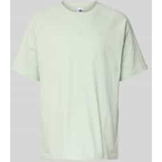 T-shirt met ronde hals en labelstitching