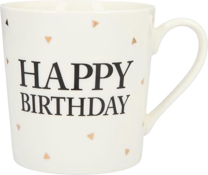 Depesche Mok Happy Birthday Black