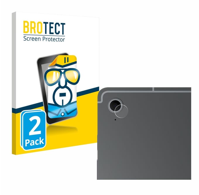 BROTECT - Screenprotector voor Samsung Galaxy Tab S10 FE (ALLEEN Camera Lens) - Folie Beschermfolie transparant 2 Stuks
