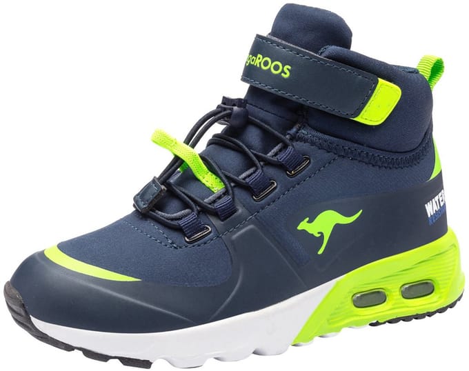 KangaROOS KX-Hydro High-Top Kids Unisex Sneaker Waterdicht 18598 marine/limoen