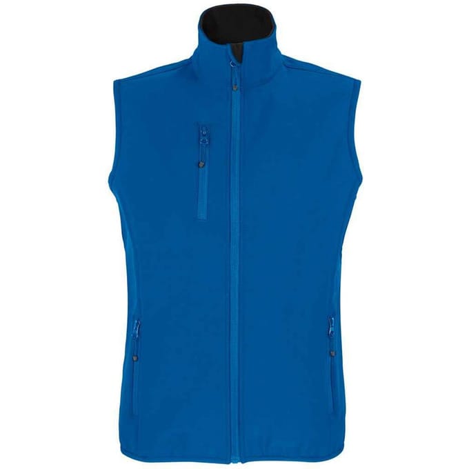 SOLS Dames/dames Falcon Softshell gerecyclede bodywarmer (Koningsblauw)