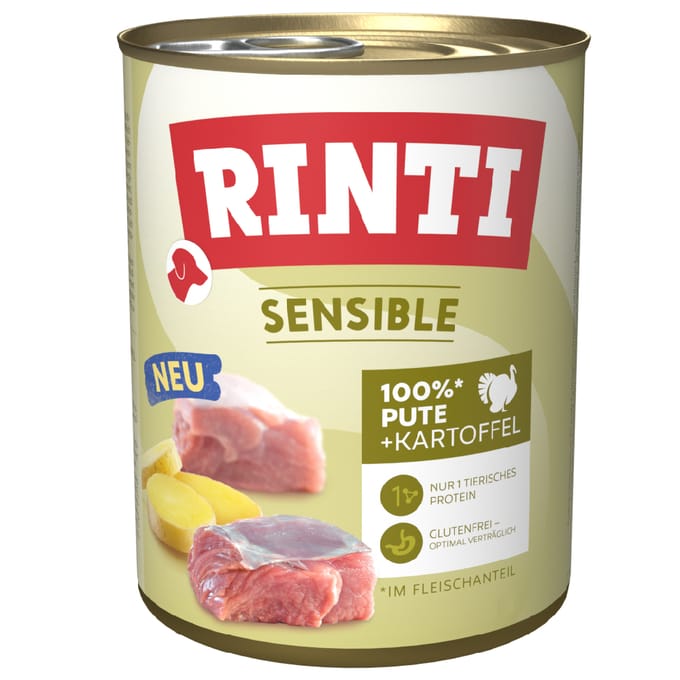 Rinti - Verstandig 6x800g - Kalkoen & Aardappel