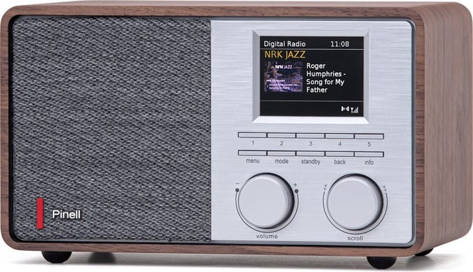 Pinell Supersound 201W - DAB+/Internet tafelradio - walnoothout