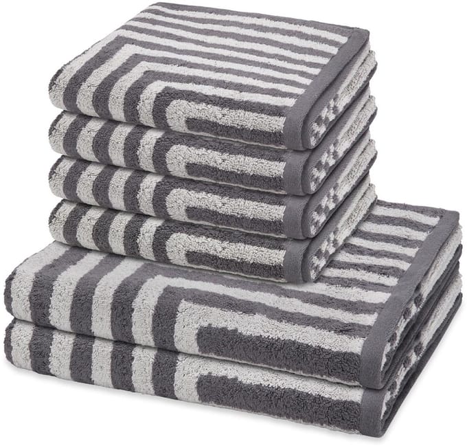 Ross Sonstiges 4 X handdoek 2 X douchehanddoek - in set 6 pack Grafik