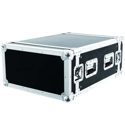 Roadinger PR-2ST 19 inch rack 6 HE Hout Incl. greep