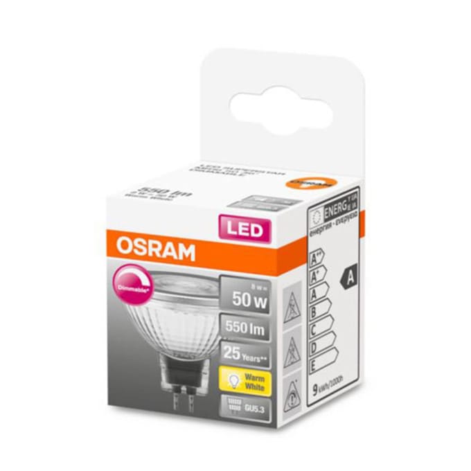 OSRAM LED lamp - Spot GU5.3 - 12V - 8W - 621 lumen - warm wit - dimbaar