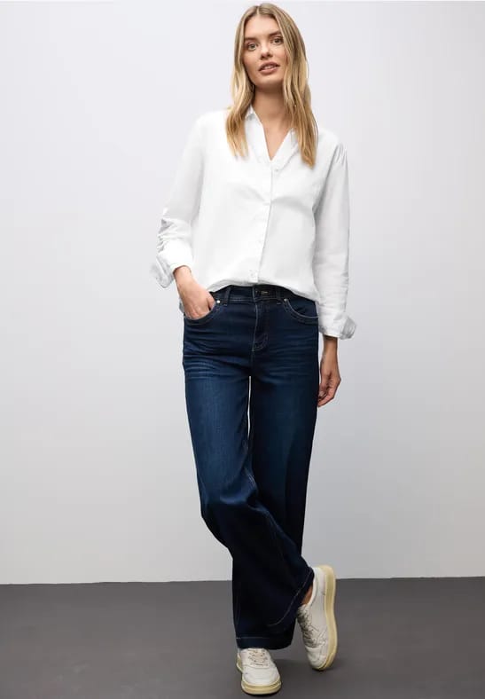 Twill overhemd blouse