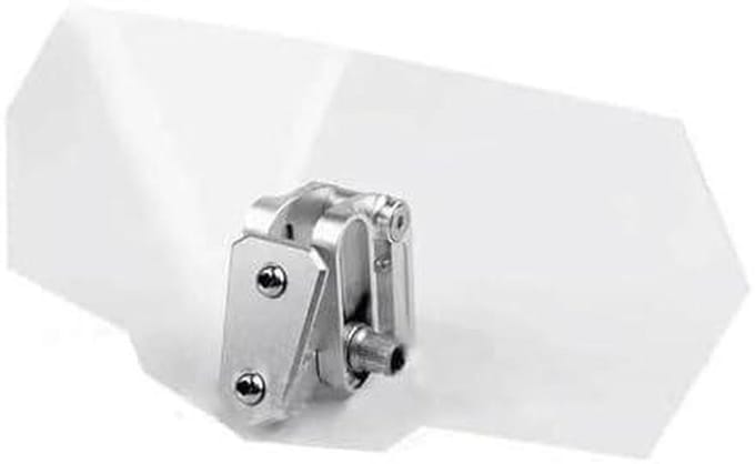 Verstelbare Wind Deflector - Windscherm Verlenger - Comfortabel Rijden - Universele Pasvorm - 27 x 12.2 cm - Transparant