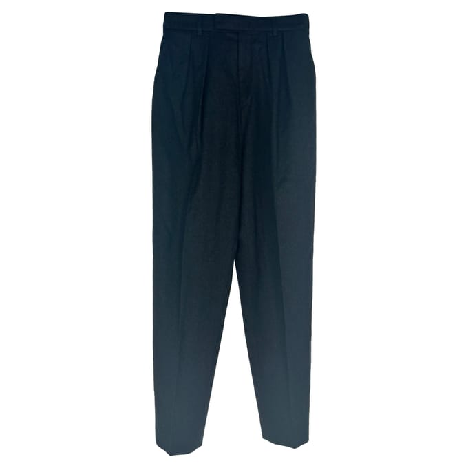 Celine plooibroek van zwarte wol