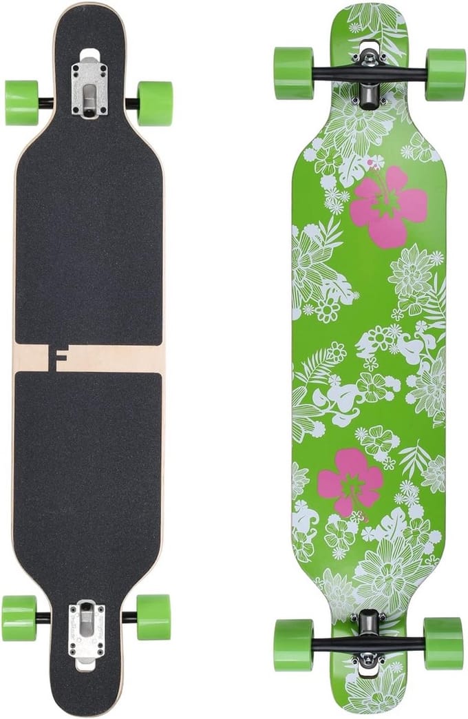 Camber Longboard 106 cm - Houten Longboard met Variabele Flex (25-122 kg)