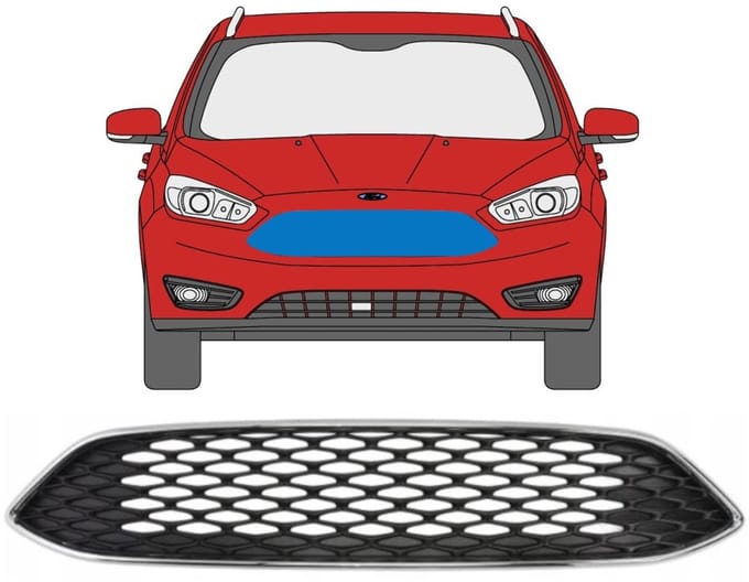 Grill voor Ford Focus 2010-2018