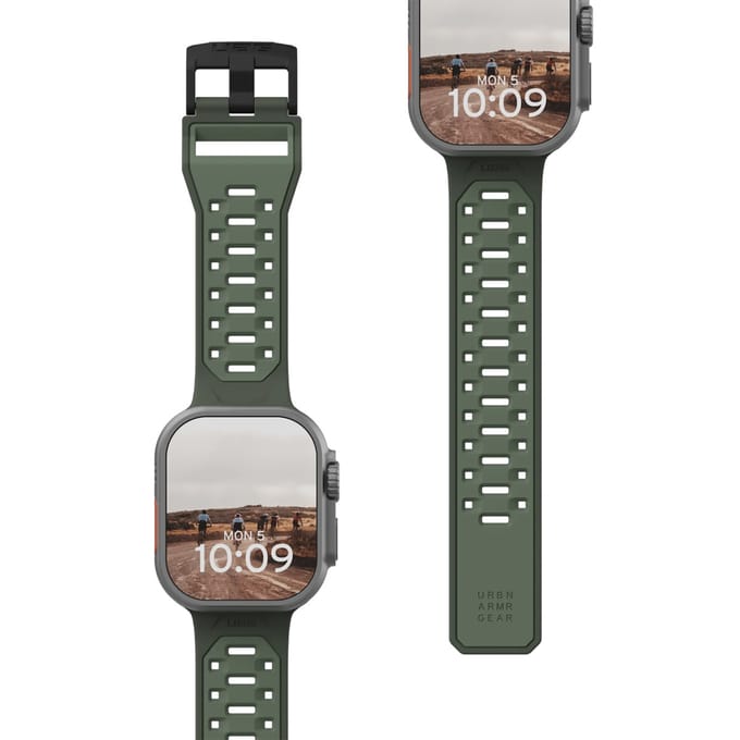 UAG Civilian Strap voor de Apple Watch | 44/45/46/49 mm - Olive Drab