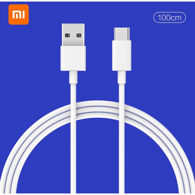 Xiaomi USB-C Datakabel 100cm Type-C Mi Laadkabel Voor Xiaomi 10 Redmi Huawei Mate Samsung wit