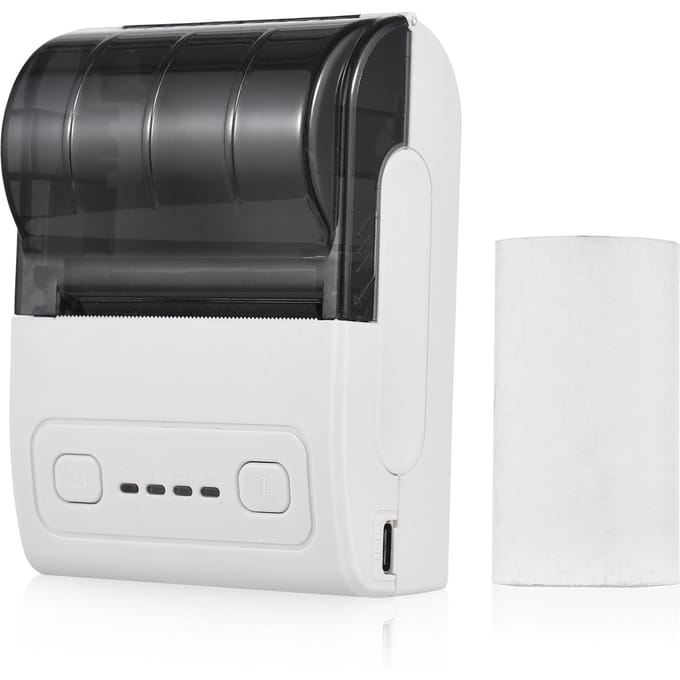 Bisofice draagbare mini-thermische printer 2 inch draadloze USB-bonbonbonprinter met 57 mm wit