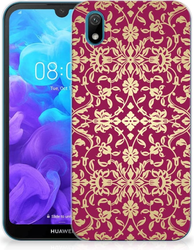 Siliconen Hoesje Huawei Y5 (2019) Barok Pink