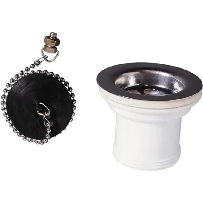 Wirquin Spoelbakplug Ø50mm +overloop
