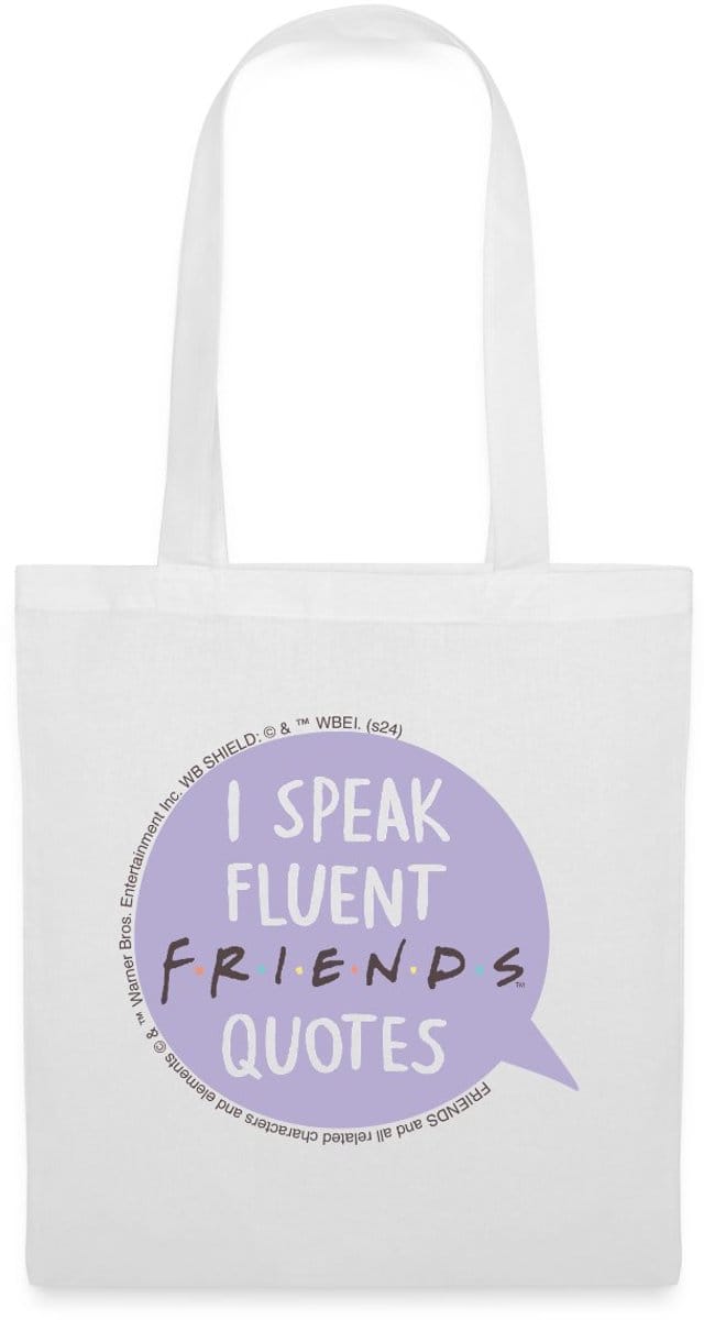 Friends I Speak Fluent Quotes Tekst Bubbel Tas Van Stof Schoudertas