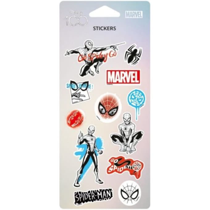 Disney 100 black collection spiderman - stickers pop up