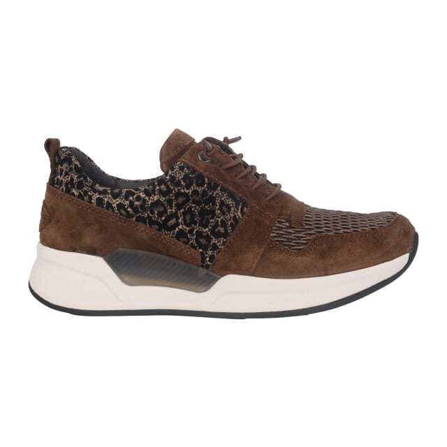 Gabor rollingsoft sensitive 96.955.81 - dames rollende wandelsneaker - Bruin - maat 37 (EU) 4 (UK)
