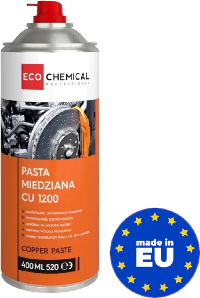 Kopervet Spray 400ml - Hittebestendig -30°C tot 1200°C - Montagepasta Anti-Seize - Koperpasta