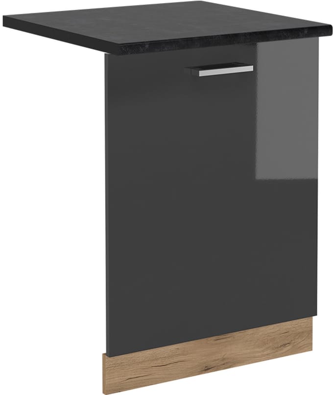 Vicco R-Line Vaatwasserfrontpaneel – 60 cm, WB Antraciet Antraciet Hoogglans