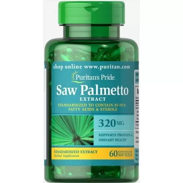 Puritans Pride - Zaagpalmetto Gestandaardiseerd Extract 320 mg, 60 Softgels