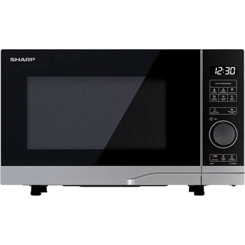 Sharp Premium series YC-PS204AE-S - microwave oven - freestanding - silver