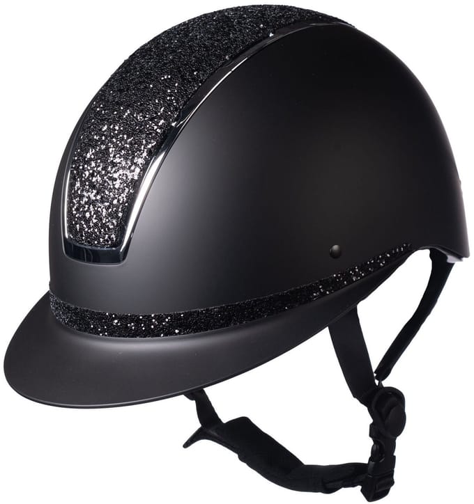 Cap Veiligheidshelm Lady Shield Elegant zwart met glitter maat S (52-54 cm)