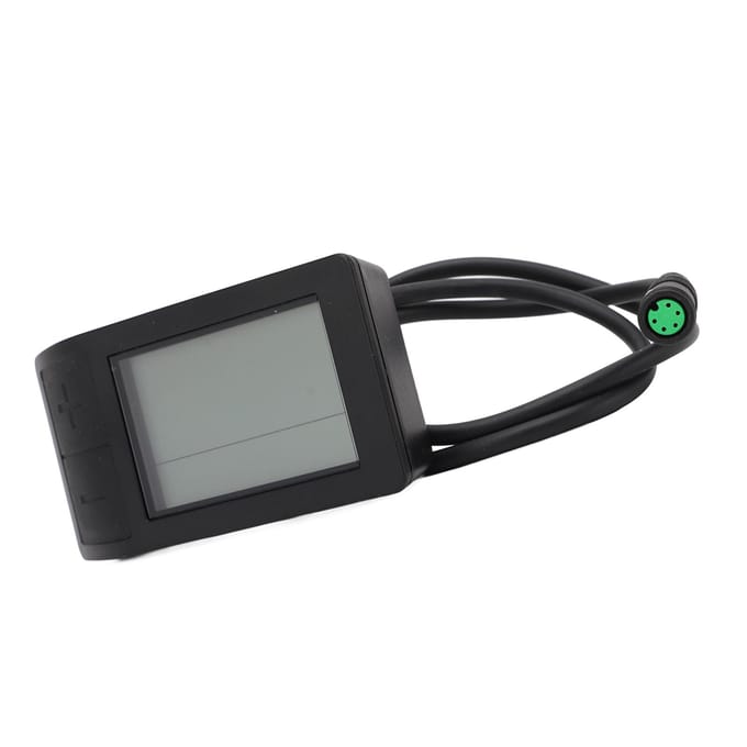 Elektrische Fiets LCD Display Meter Waterdichte 5-pins Connector Fiets Conversie Meter voor Bafang gray
