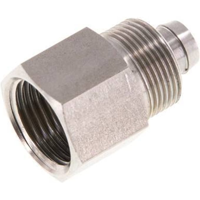 10x8 & G3/8'' RVS 1.4571 Rechte Opsteekkoppeling Binnendraad