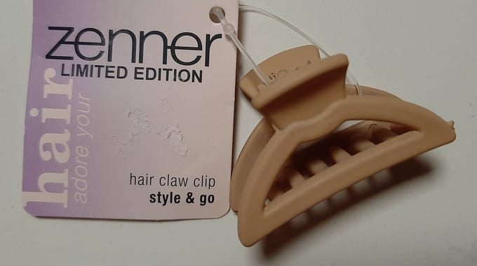 Medium haarklem - Zenner limited edition - style & go - middel - beige zand - 4 x 2 cm - style & go
