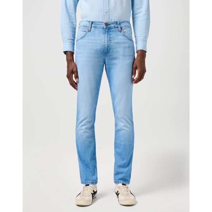 Wrangler - Larston - Heren Slim-fit Jeans - Slate Shade