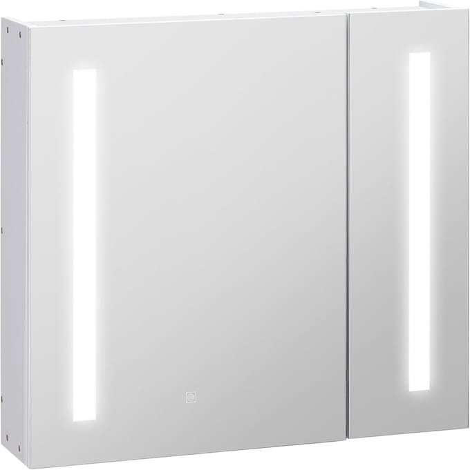 Kleankin spiegelkast van MDF, 70 x 15 x 65 cm, wit.