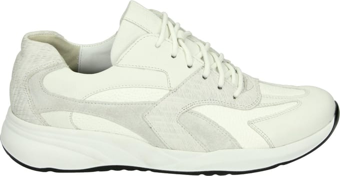 Durea - 6316 G - Lage sneakersDames sneakers - Kleur: Wit/beige - Maat: 37
