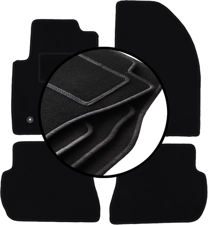 Complete set veloursmatten voor: Ford Fusion hatchback (2005-2012)