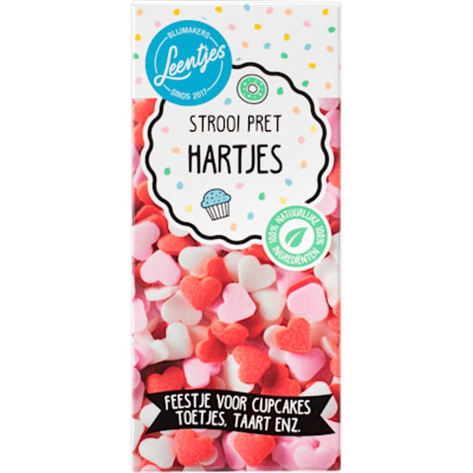Strooipret hartjes mix