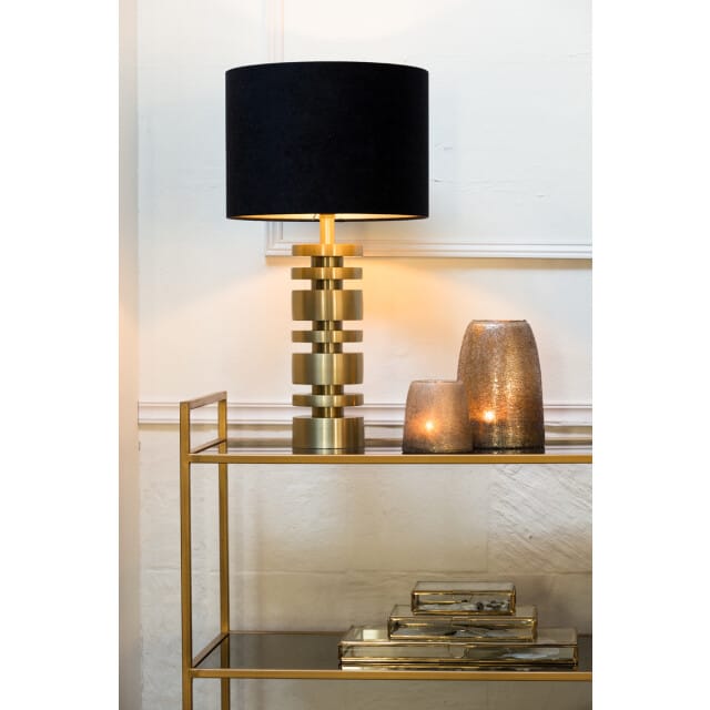Light & Living Tafellamp Desley 40cm - Mat Goud (excl. kap)