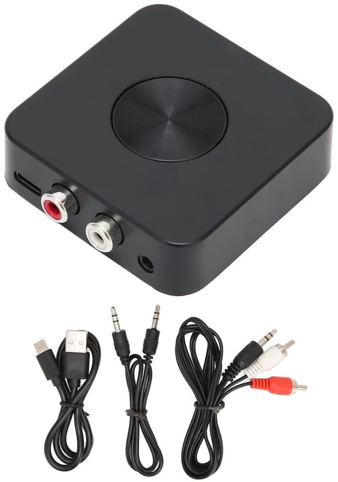Dailygoods - Bluetooth 5.0-zenderontvanger - Stereogeluid 2-in-1 Bluetooth-adapter - Compact formaat - Ondersteunt automatisch opstarten - Geschikt vo