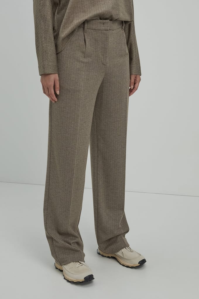 Josephine & Co Scott Pants Sand Print Taglia: 36 | Pantaloni da completo Outlet | Donna | Marrone
