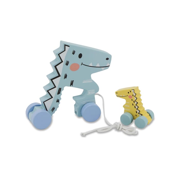Jamara Trekfiguur Dino Junior 24 X 8,3 Cm Hout Lichtblauw 2-delig