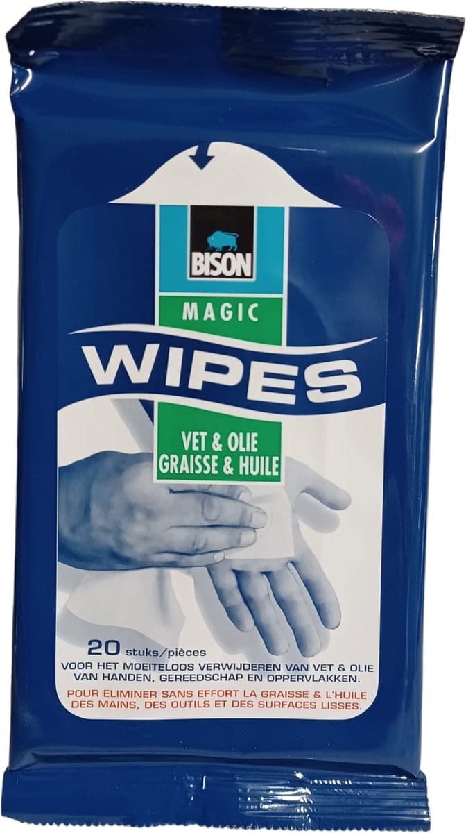Bison - Magic Wipes - Voor Vet en Olie - 20 stuks
