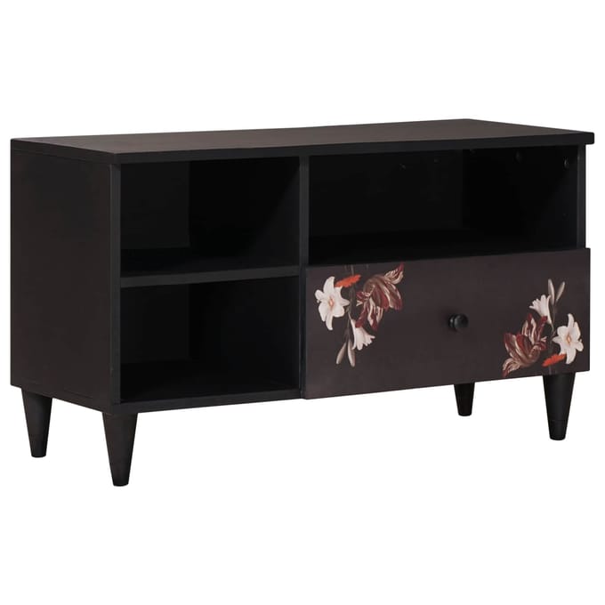 vidaXL - Opbergkasten - Multikleur - 80 - x - 33,5 - x - 46 - cm - Massief - Mango - Hout