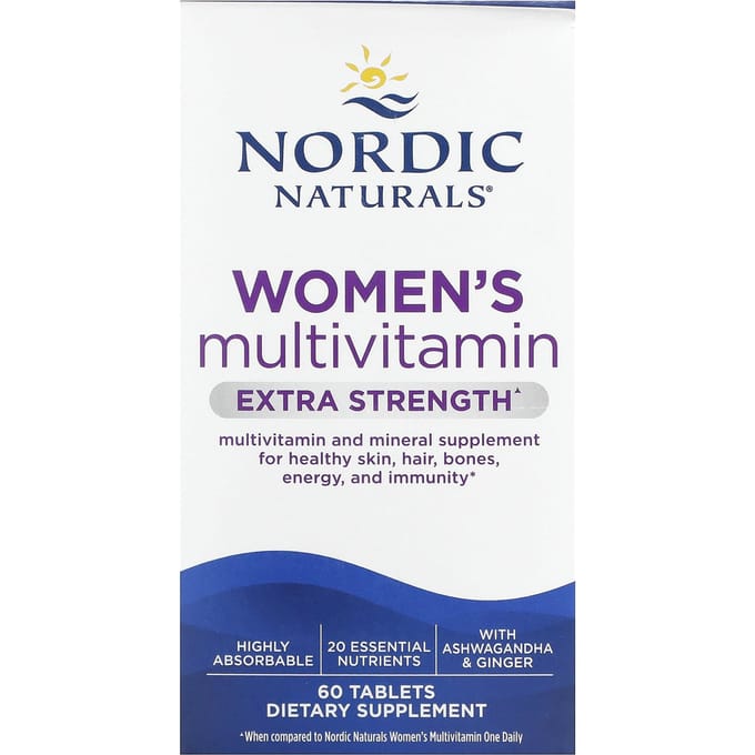 Nordic Naturals, Multivitamines pour femmes, Extra fort, 60 comprimés