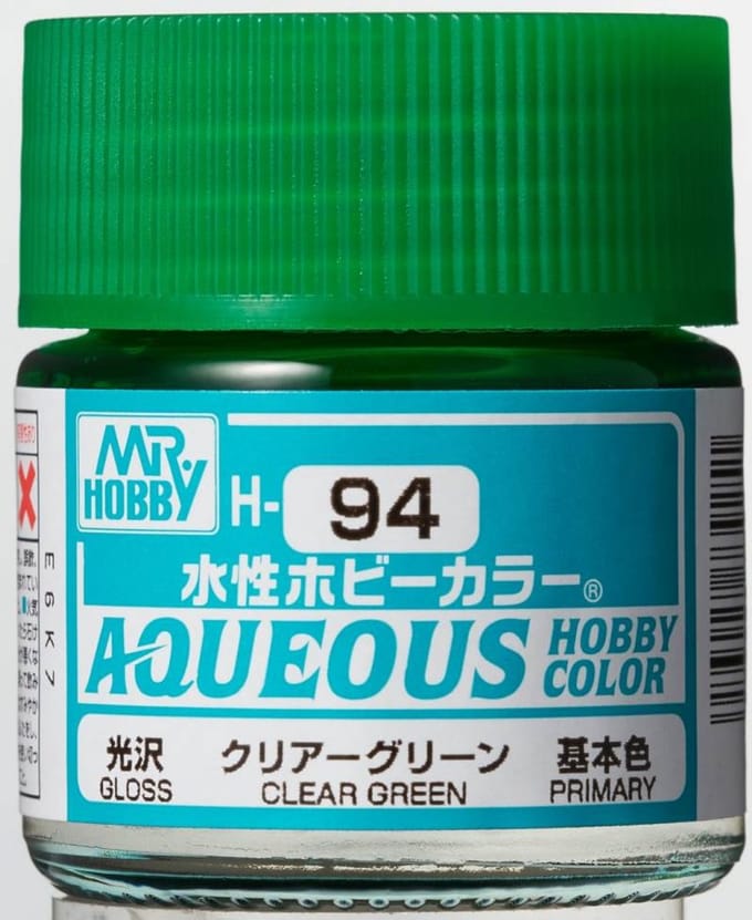 Gunze H-094 - Clear Green - Mr. Hobby Aqueous Modelbouwverf 10ml