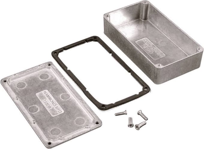 Hammond Electronics 1550WEBK Universele behuizing 172 x 121 x 54.9 Aluminium Zwart 1 stuk(s)