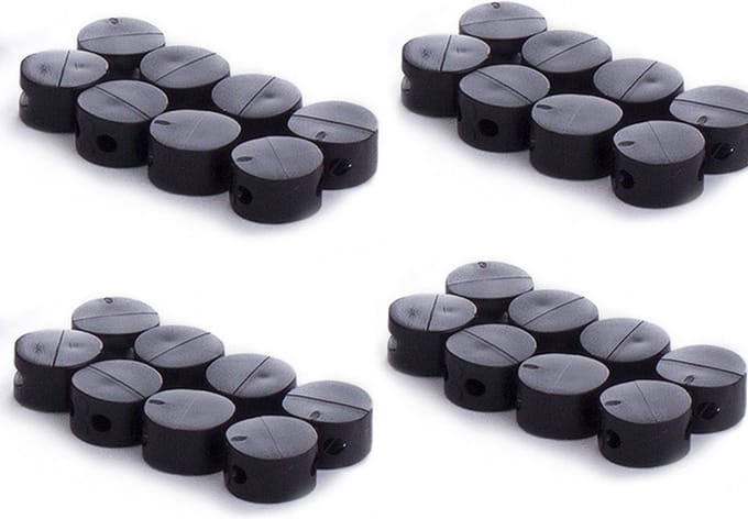 Plombeerzegels zwart | 200 stuks | Ø9mm