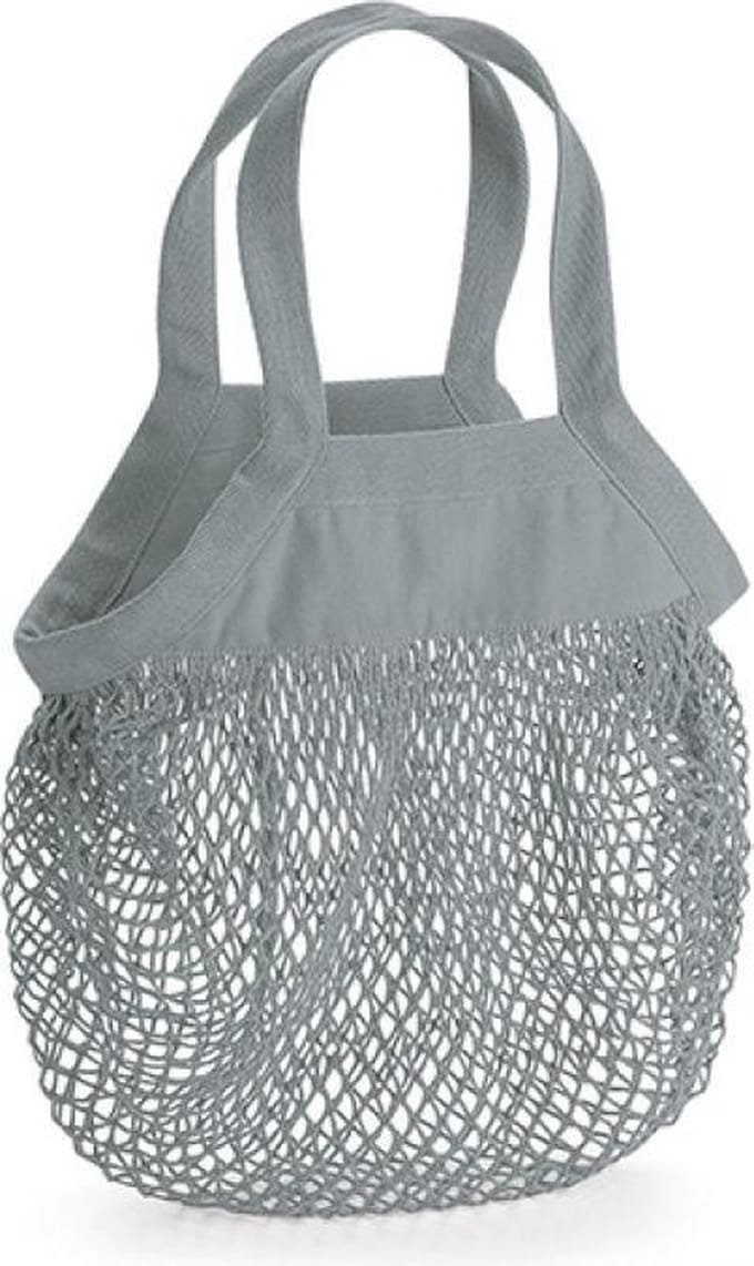 Organic Cotton Mini Mesh Grocery Bag (Grijs)