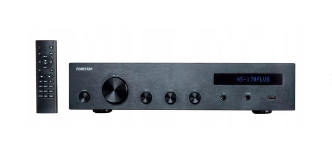 Fonestar AS-170PLUS - Amplificateur stéréo Hi-Fi intégré, Fonestar noir